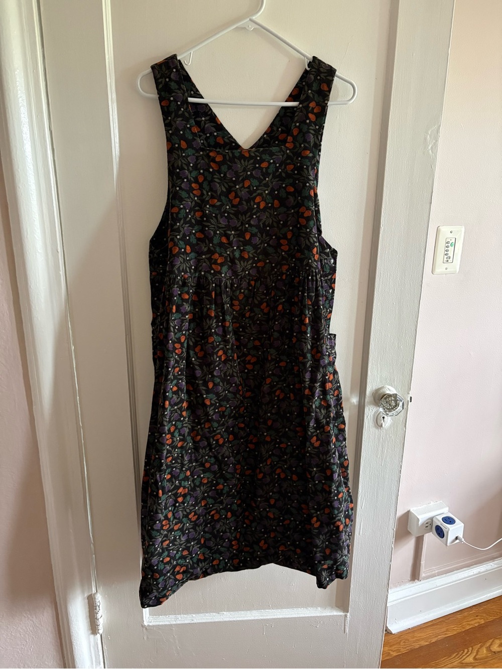 Vintage Corduroy Midi Dress - Picture 2 of 3